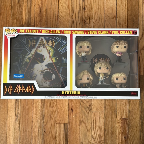 Funko Pop Albums Def Leppard Vinyl Figures Hysteria Exclusive Record Set 37